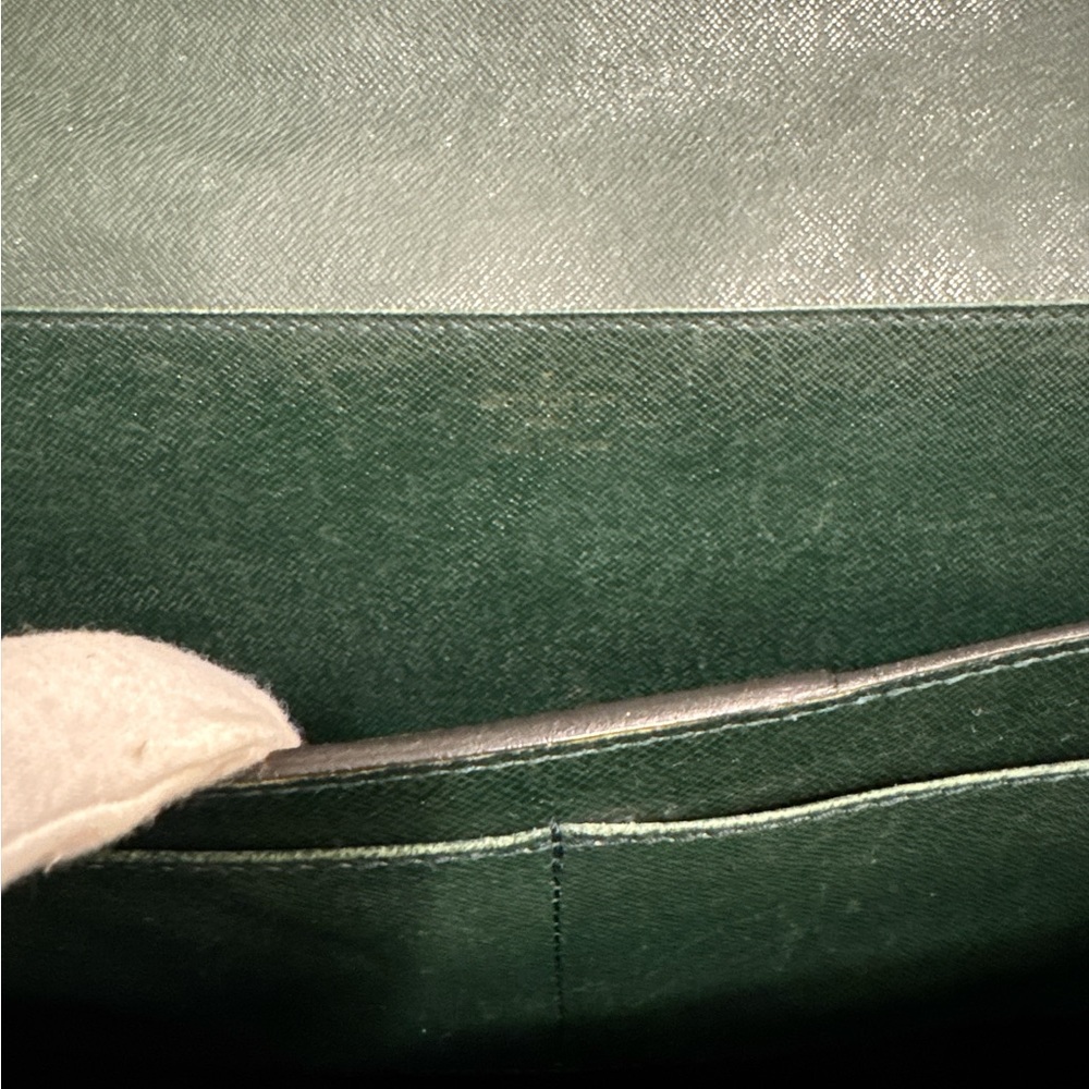 Louis Vuitton Green Brief Case Serviette Couseiller Taiga - Picture 8 of 13
